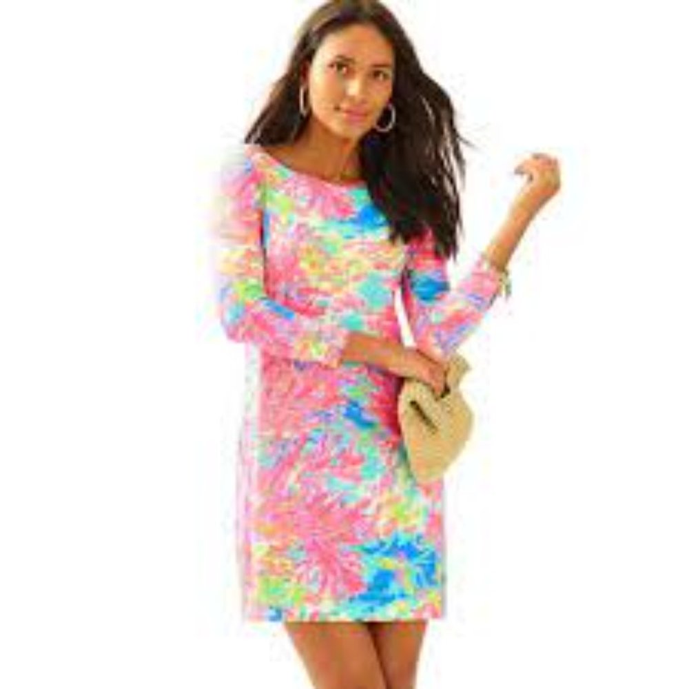 Lilly Pulitzer “Palm Beach Coral” UPF 50+ Sophie shift dress